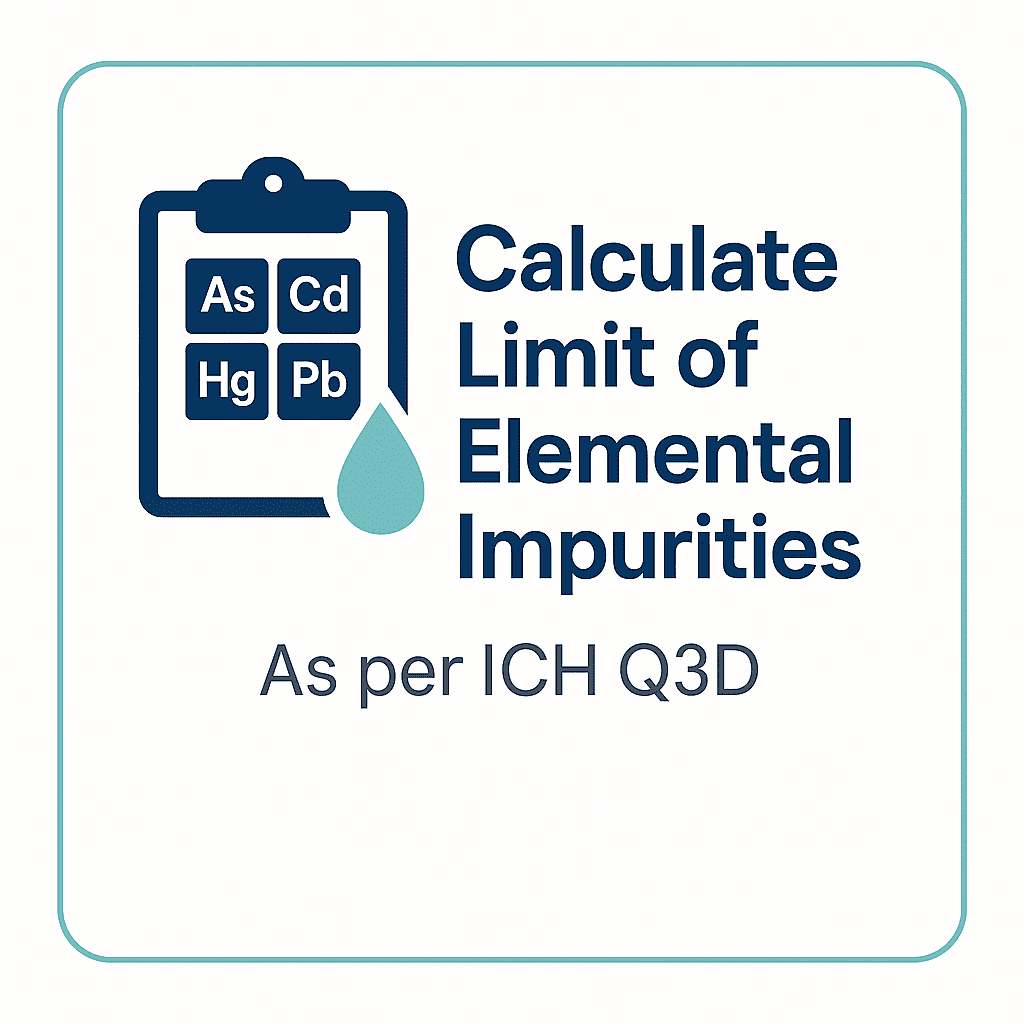 ICH Q3D Elemental Impurities Calculator